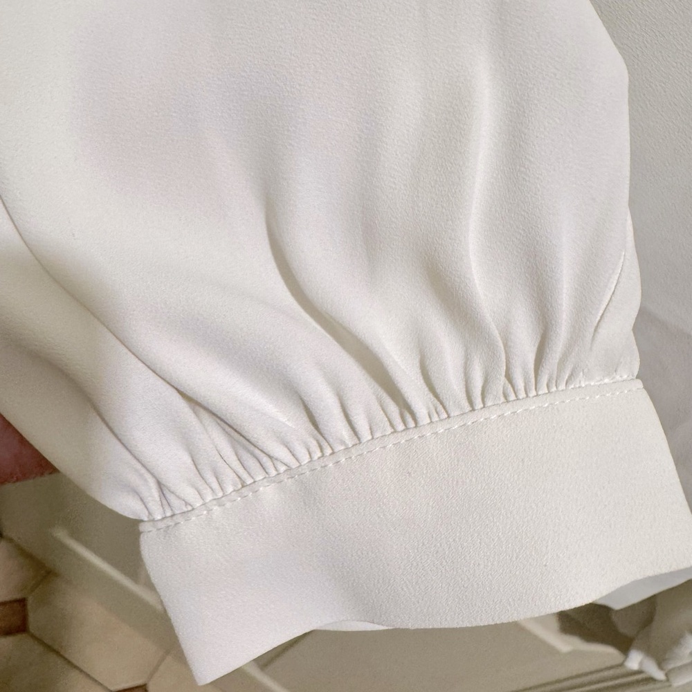WHBM ivory button down shirt - Picture 7 of 9